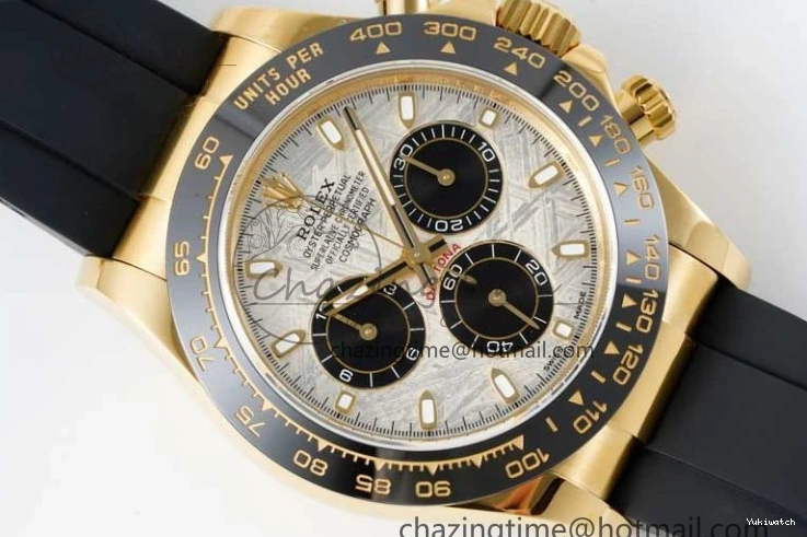 Dial 1:1 Strap Oysterflex Daytona Edition QF 116518 Rubber Best SA4130 on Meteorite 0706